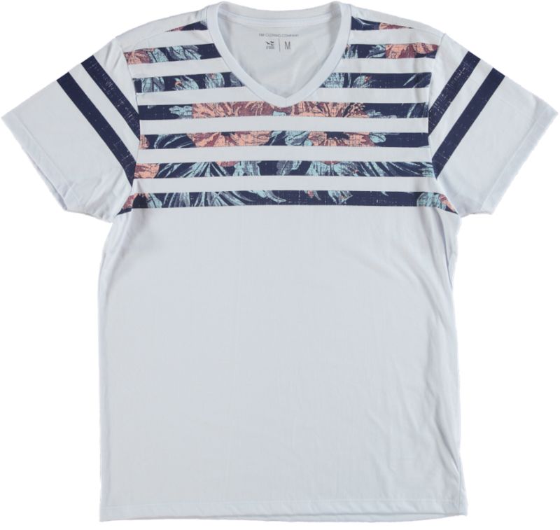 CAMISETA LISTRAS FLORAIS (002303030301) CAMISETA LISTRAS FLORAIS (002303030301)