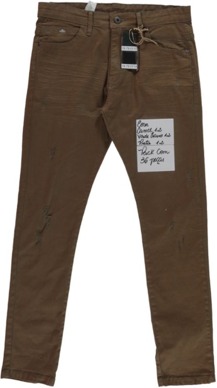 Calça Masculina Sarja Skinny Color Adulto (23122000027) Calça Masculina Sarja Skinny Color Adulto (23122000027)