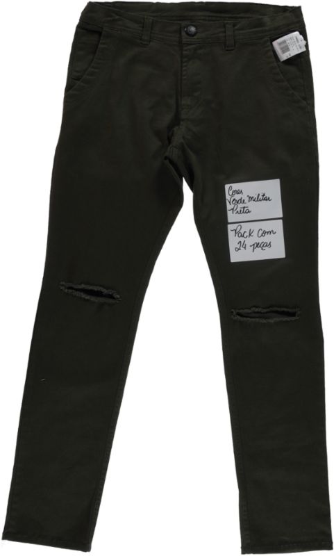 Calça 20135 Masculina Sarja Joelho Estiletado Slim (23122000029) Calça 20135 Masculina Sarja Joelho Estiletado Slim (23122000029)