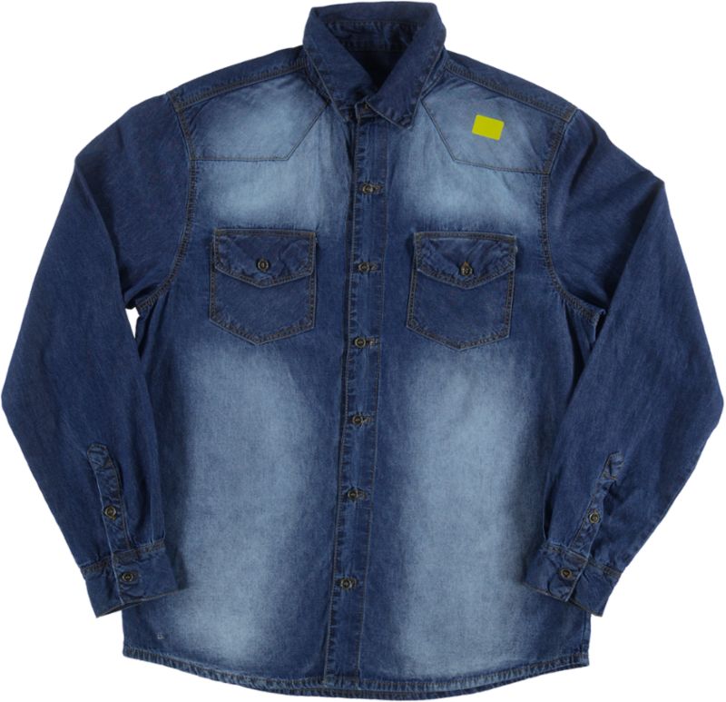 Camisa Masculina Jeans Manga Longa Adulto (23131000094) Camisa Masculina Jeans Manga Longa Adulto (23131000094)