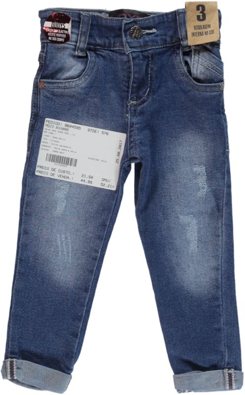 CALÇA 1962 JEANS MASC. 1/3 (34141000050) CALÇA 1962 JEANS MASC. 1/3 (34141000050)